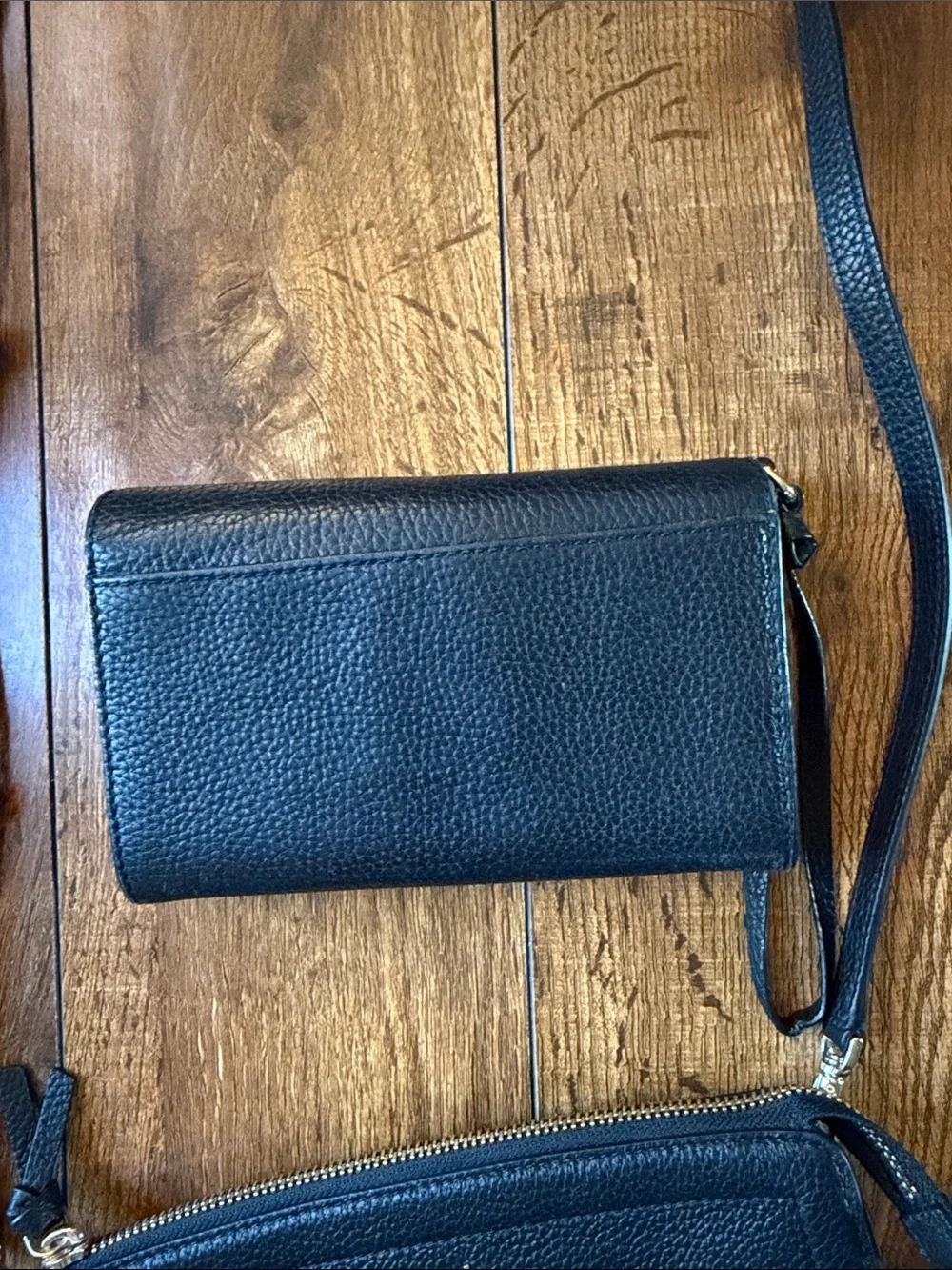 kate spade Black Leather Crossbody and Wallet Set